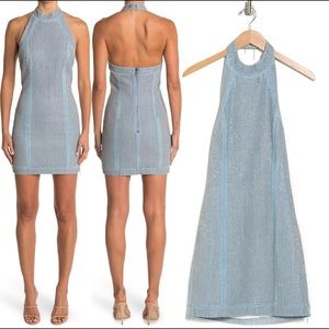 NWT Balmain blue argent dress SIZE 36 made in Italy 🇮🇹